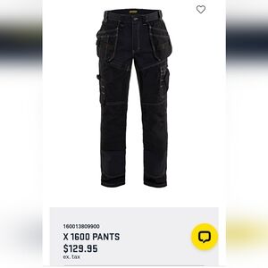 Black Workwear Men's Pants